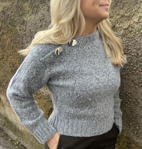 BENITO WINTER MELANGE KNIT CASHMERE BLUE MELANGE DAY BIRGER ET MIKKELSEN