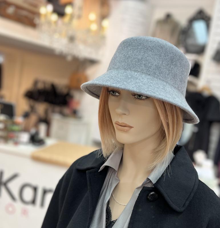 KNIT BUCKET HAT GREY STENSTRÖMS