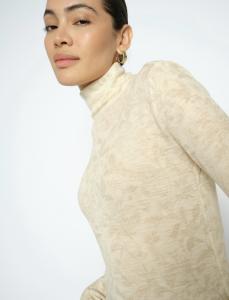 MMXINNA FLEUR TURTLENECK OXFORD TAN MOSMOSH