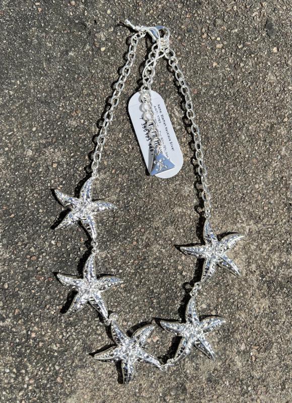 STARFISH NECKLACE SILVER BOW19