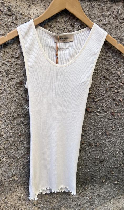 MMELAINE SEAMLESS TANK TOP ECRU MOSMOSH