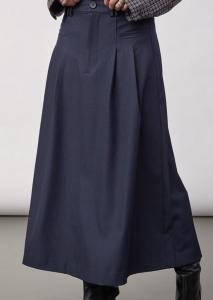 LUNACC NEW POCKET PLEAT SKIRT NAVY CO'COUTURE