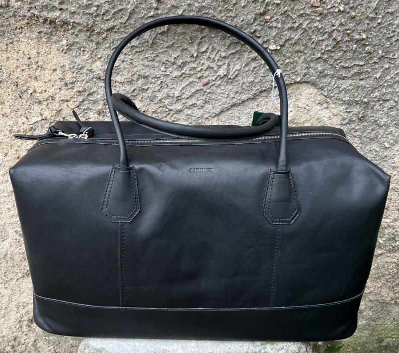ALMA WEEKENDBAG BLACK SADDLER
