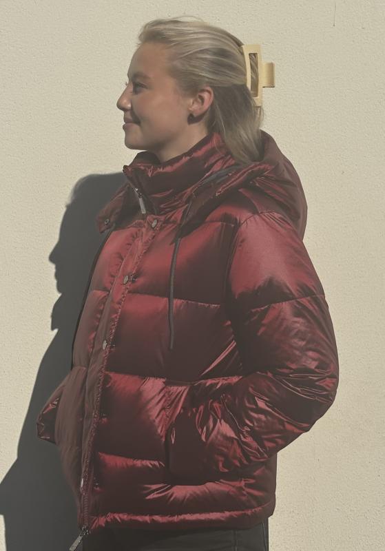 MMJILLY METALLIC DOWN JACKET CABERNET MOSMOSH