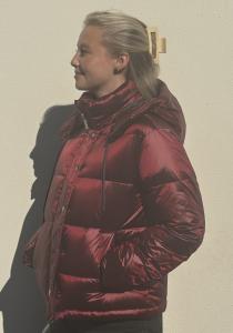 MMJILLY METALLIC DOWN JACKET CABERNET MOSMOSH