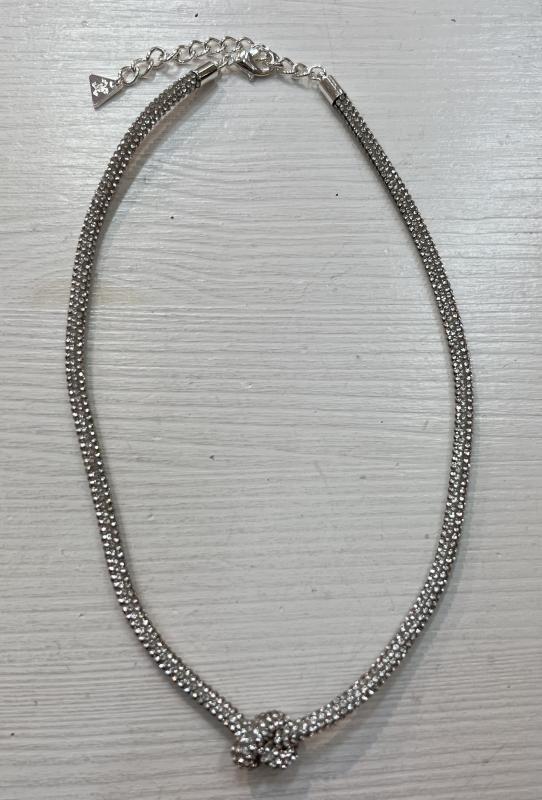 CARRIE THIN NECKLACE SILVER BOW19