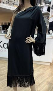 ADNACC FRINGE DRESS BLACK CO´COUTURE