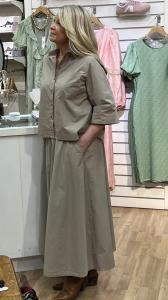 HAILEY SKIRT KHAKI PROJCET AJ117