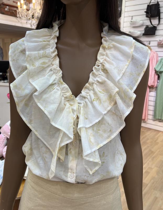 LOVELY BLOUSE LIGHT YELLOW PATTERN STENSTRÖMS