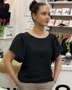LEONA BLOUSE BLACK STENSTRÖMS