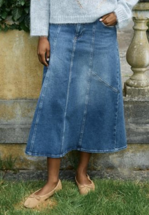 MMJANET SHANE SKIRT BLUE MOSMOSH