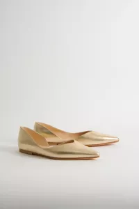 TABITHA POINTED BALLERINA NAPPA PLATINO ALBERVILLE
