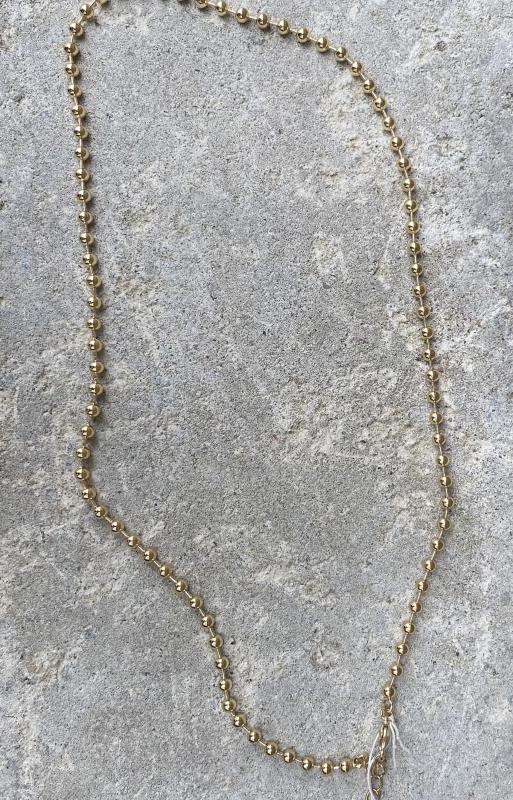 BEAD NECKLACE GOLD LONG BOW19