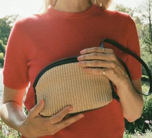 DAY WOVEN STRAW CROSS BODY BAG STARFISH BEIGE DAY ET