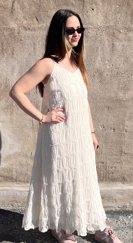 JERRYCC STRAP DRESS OFF WHITE CO'COUTURE