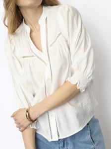 CALLUMCC LACE PUFF V-SHIRT WHITE CO'COUTURE