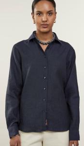 SIRI LINEN SHIRT NAVY STENSTRÖMS