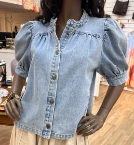 ASJACC DENIM BLOUSE DENIM BLUE CO'COUTURE