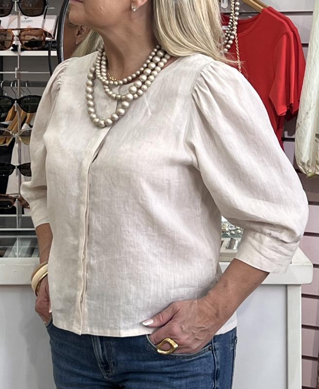 LYKKE BLOUSE BEIGE STENSTRÖMS