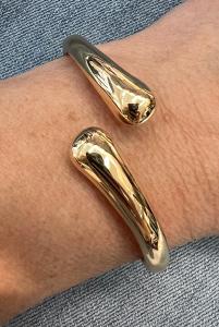 TWIN DROP BRACELET GOLD BOW19