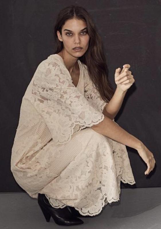 CURVEY LACE HEM DRESS PEARL HAUTE L´AMITIÉ