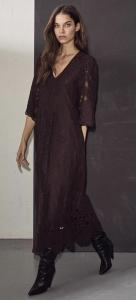 CURVEY LACE HEM DRESS MOCCA HAUTE L´AMITIÉ
