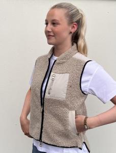 MMROWE ELI TEDDY VEST FEATHER GRAY MOSMOSH