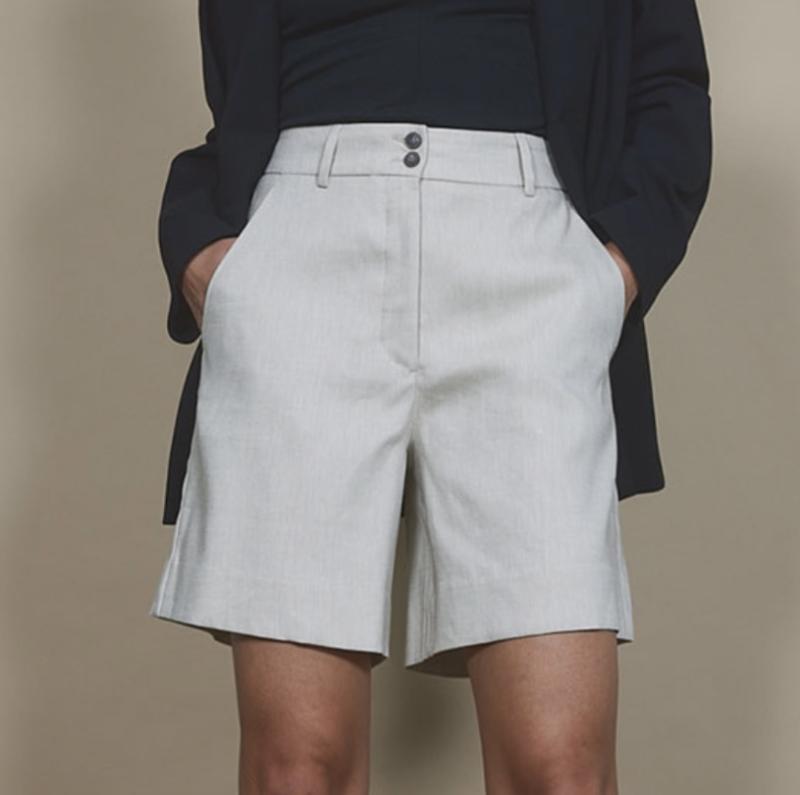 LAURAFV MIDI SHORT SAND LINEN FIVE UNITS