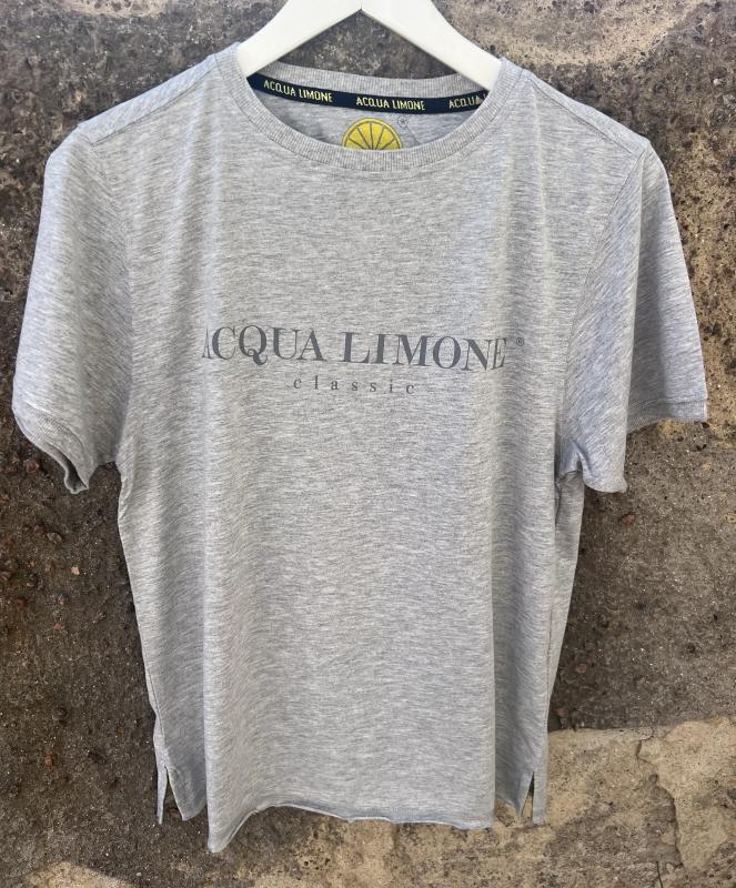 TSHIRT CLASSIC AMERICAN GREAY ACQUA LIMONE