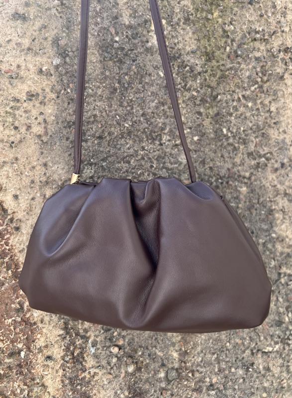 DUMPLING BAG NEW DARK BROWN BOW19