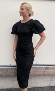 LIZ LONG DRESS BLACK DRY LAKE