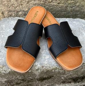 MARILYN SLIP IN BLACK ALBERVILLE