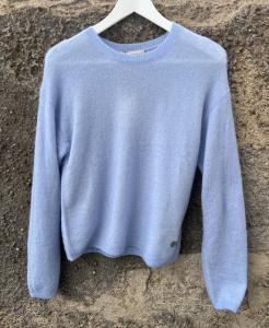 MMMAPE O-NECK KNIT BRUNNERA BLUE MOSMOSH