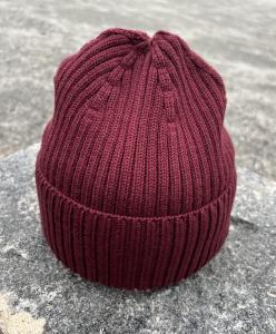 HAT KNIT DARK RED STENSTRÖMS