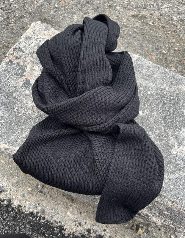 SCARF KNIT BLACK STENSTRÖMS