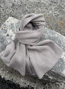 SCARF KNIT LIGHT BROWN STENSTRÖMS