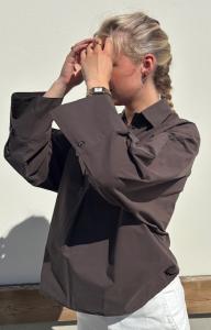 KAROLINE SHIRT DARK BROWN STENSTRÖMS