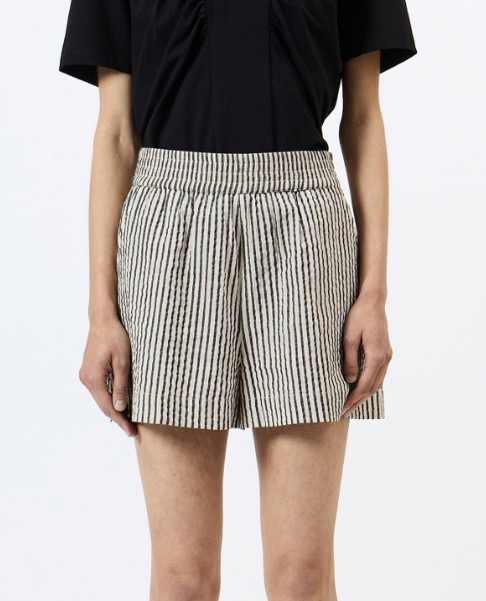 LIA STRIPES SHORT MONOCHROME STRIPES FRENCH CONNECTION