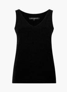 COTTON ORGANIC STRETCH TANK BLACKOUT FRENCH CONNECTION