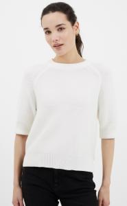 LILY MOZART SHORT SLEEVE SWEAT SUMMER WHITE FRENCH CONNECTION