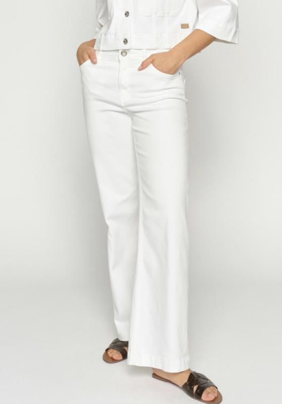 MMDARA DELUXE JEANS BRIGHT WHITE MOSMOSH