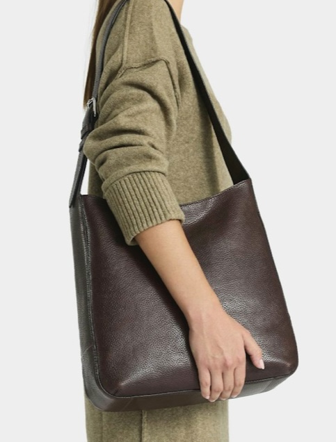 MOLLY MIGHTY TOTEBAG DARK BROWN SADDLER