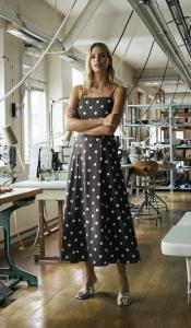 BEAU DOT DRESS BROWN NEWHOUSE