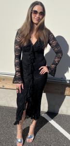 VERONA DRESS BLACK DRY LAKE