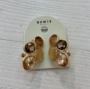 HAZEL EARRINGS BROWN BOW19