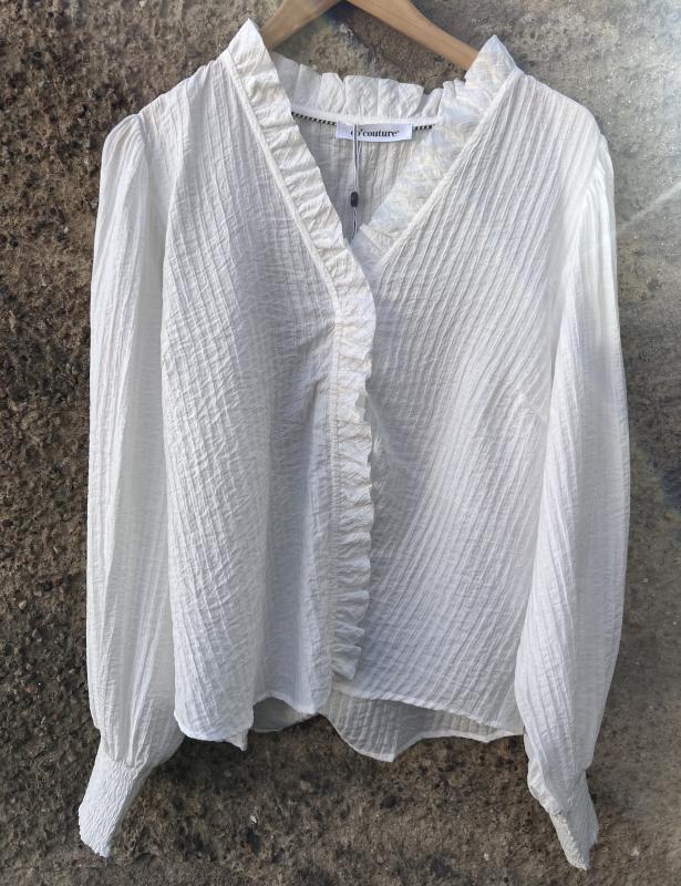 SHINACC FRILL LS SHIRT OFF WHITE CO'COUTURE