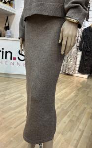ROWCC SLIT SKIRT WALNUT CO´COUTURE