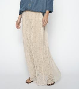 MMJURNEE LACE PLEAT SKIRT DOESKIN MOSMOSH
