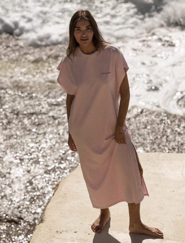 DONNA LONG DRESS PALE PINK ACQUA LIMONE