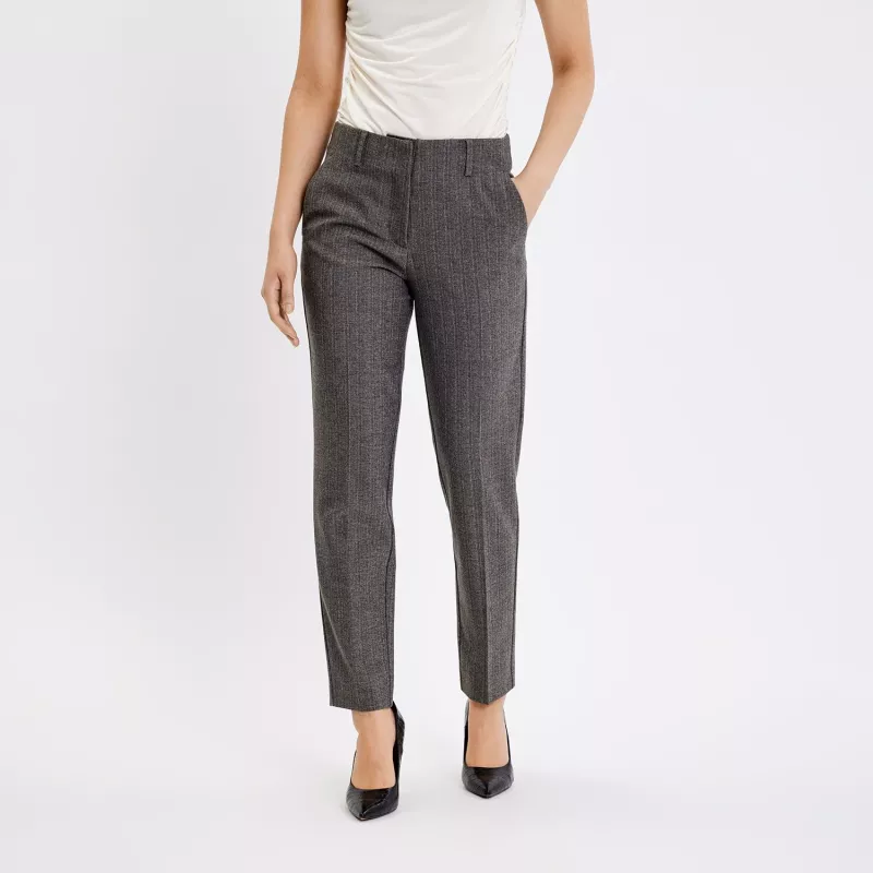 JULIA PANTS COOL TAUPE MELANGE FIVE UNITS